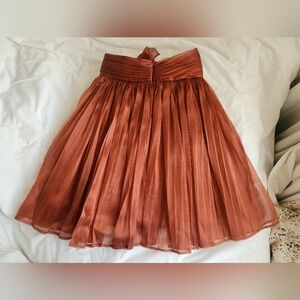 Zoe D FULL skirt Burnt Sz XS NWT